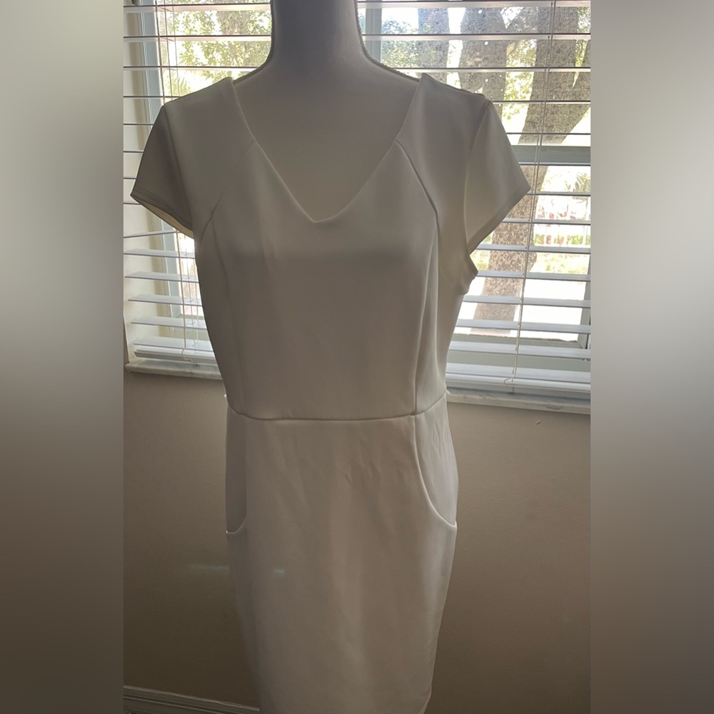 White and gold dress